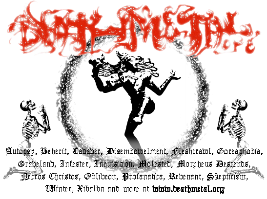 100% Death Metal and Black Metal Forum: death metal, black metal, heavy metal and ambient philosophy, discussions and MP3
