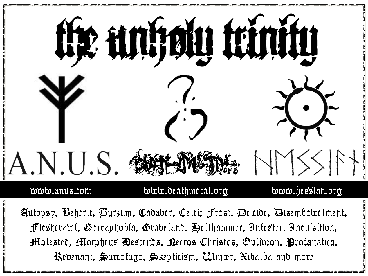 100% Death Metal and Black Metal Forum: death metal, black metal, heavy metal and ambient philosophy, discussions and MP3
