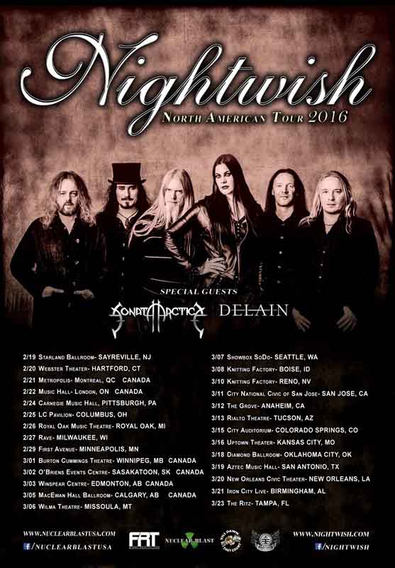 Death Metal Underground » tours Nightwish, Sonata Arctica