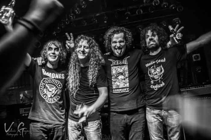 Promotional picture of Voivod by Valerie Gagne from their official site