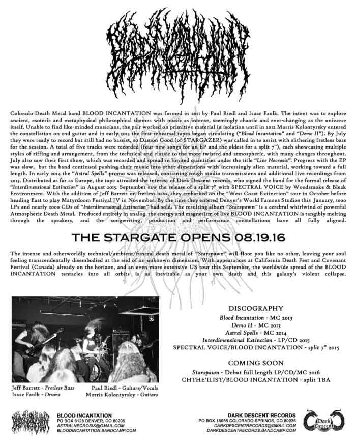 blood incantation starspawn announcement