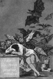 “The Sleep of Reason Produces Monsters” 1799.
