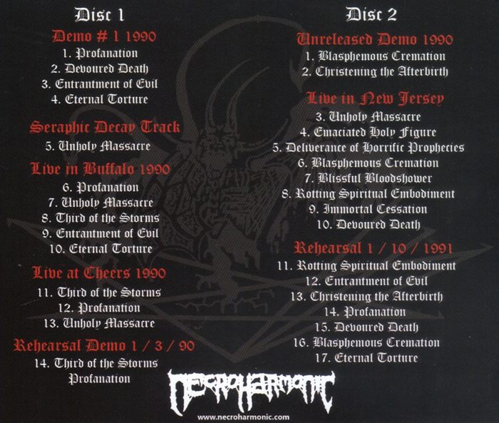 incantation - unholy massacre track list